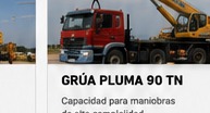 Grúa pluma 90 toneladas